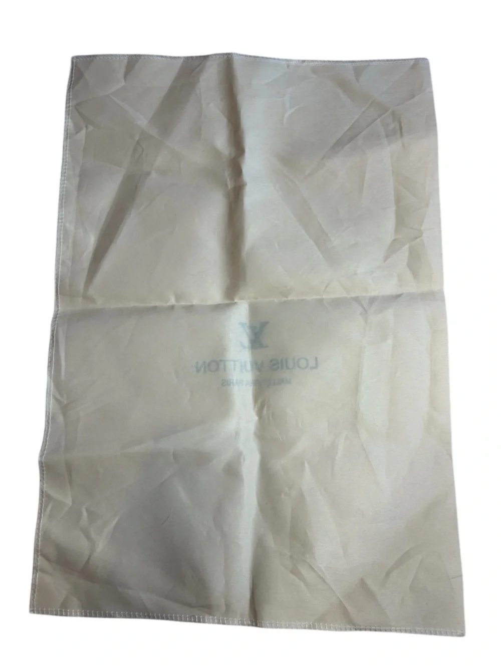 Louis Vuitton Beige Dust Bag with Navy Logo